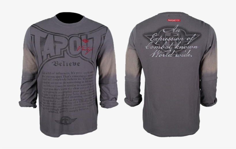 Tapout Vintage T-shirt Longsleeve - Long-sleeved T-shirt, transparent png #6410291
