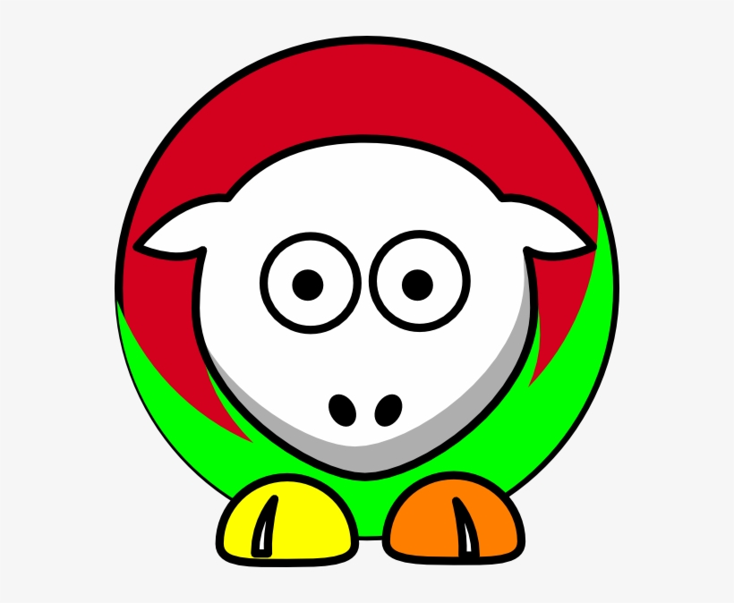 Sheep Gum Drop Colors Red Green Yellow White Orange, transparent png #6410292