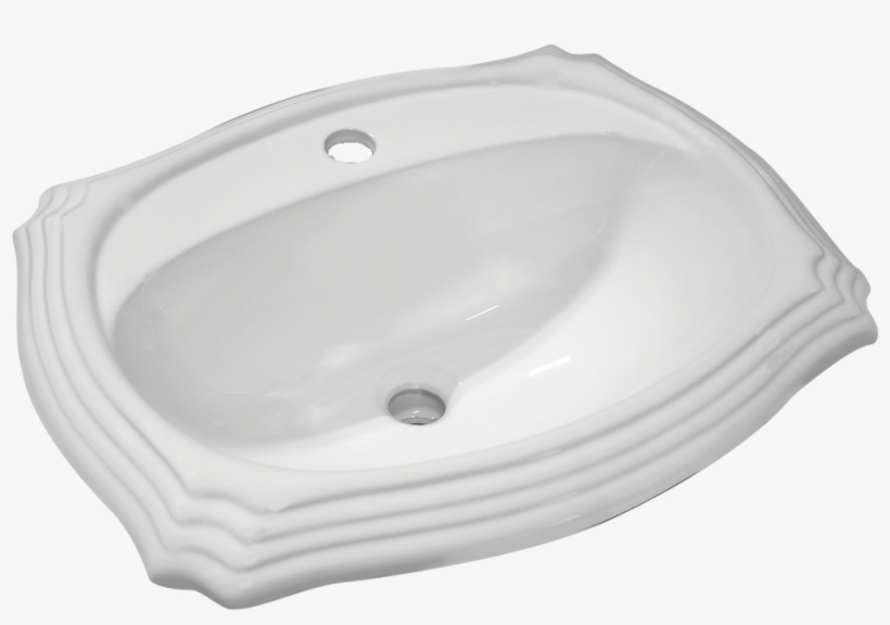 Palm Decorative Porcelain Oval Drop-in Vanity Sink, transparent png #6410651