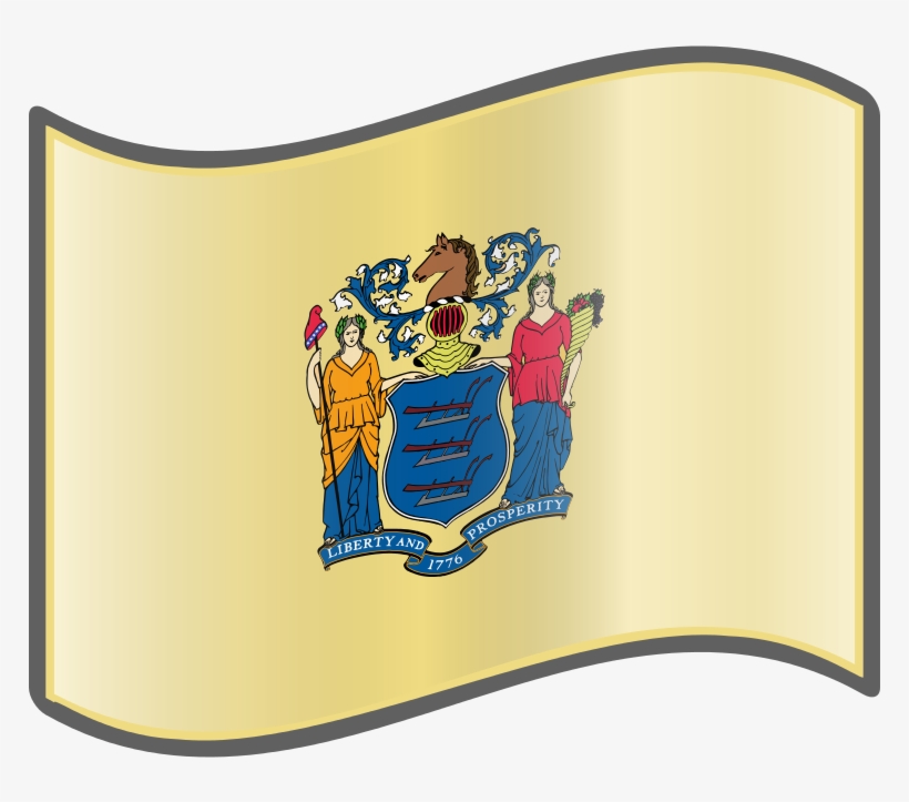 Nuvola New Jersey Flag - New Jersey Flag Shirt, transparent png #6410902