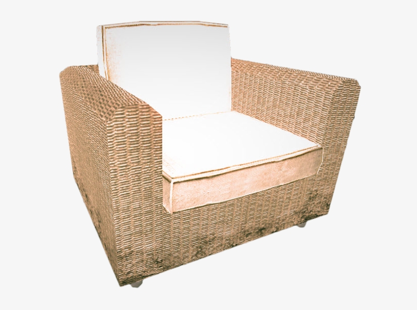 Basketwork Couch - Club Chair, transparent png #6411125