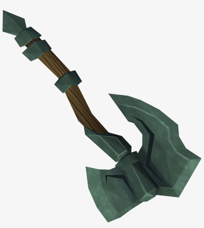 Off-hand Adamant Battleaxe Detail - Wiki, transparent png #6411127