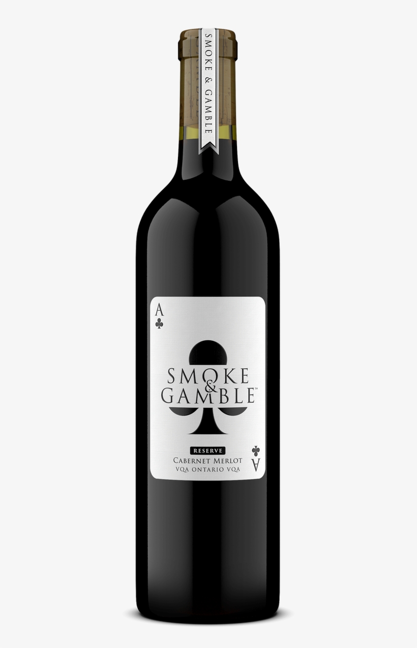 Smoke&gamble Ace Of Clubs Cabernet Merlot Reserve - Merlot, transparent png #6411302