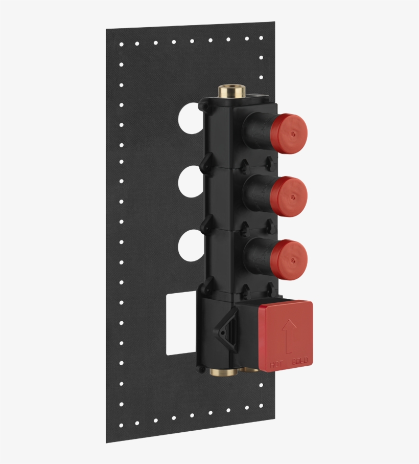 Gessi 39601 Thermostatic Rough Valve With 5-way Diverter, transparent png #6412807