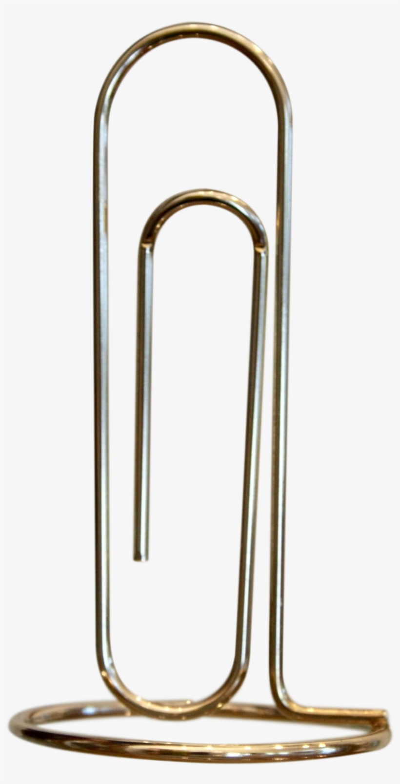 Oversized Paperclip Memo Display On Chairish - Trombone, transparent png #6413102