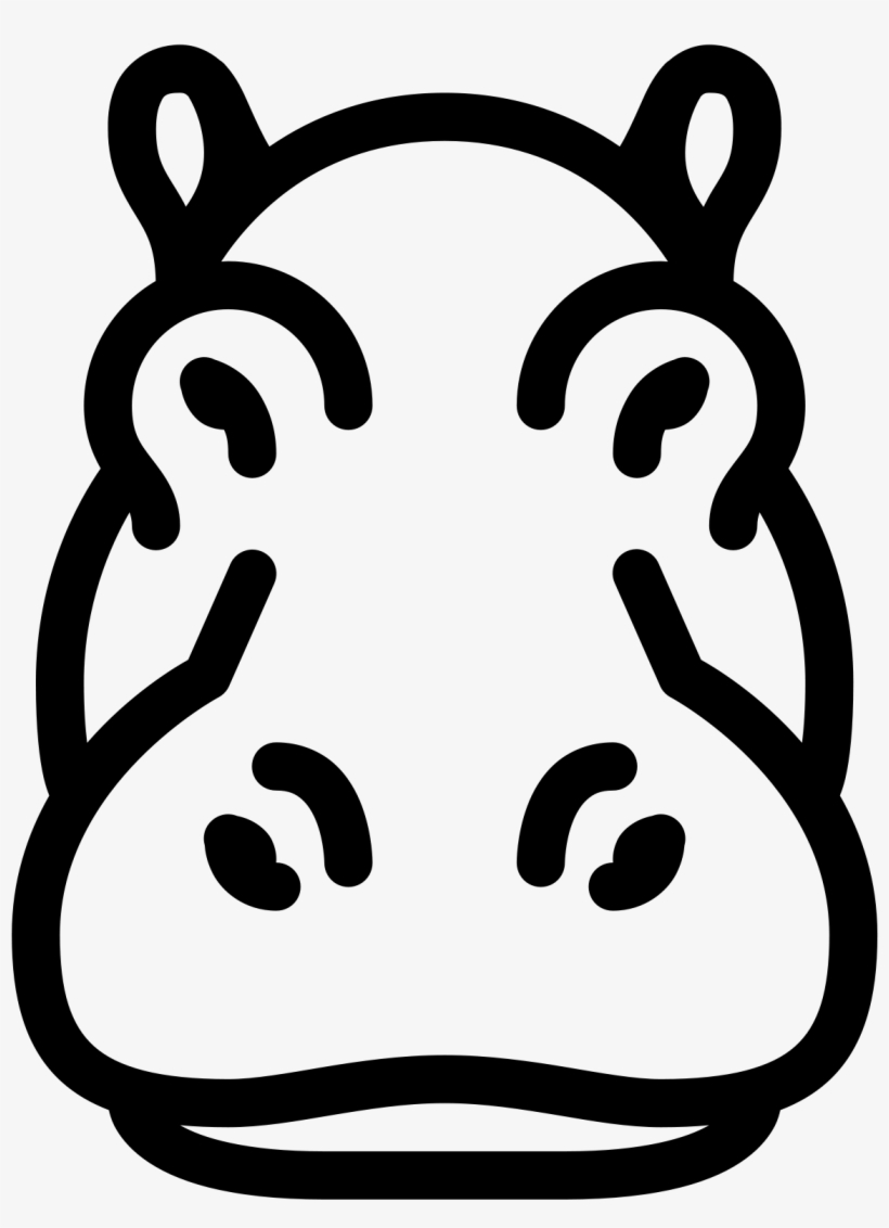 Hippopotamus Icon, transparent png #6414625