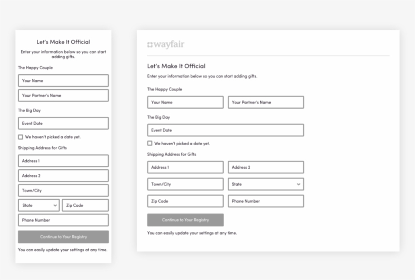 Wireframes Of The Create Layout We Launched On Wayfair, transparent png #6414806