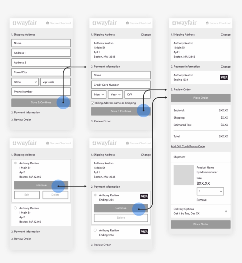 Wireframes Of The Version That Was Launched On Wayfair - Fiche De Poste Détaillé, transparent png #6414967
