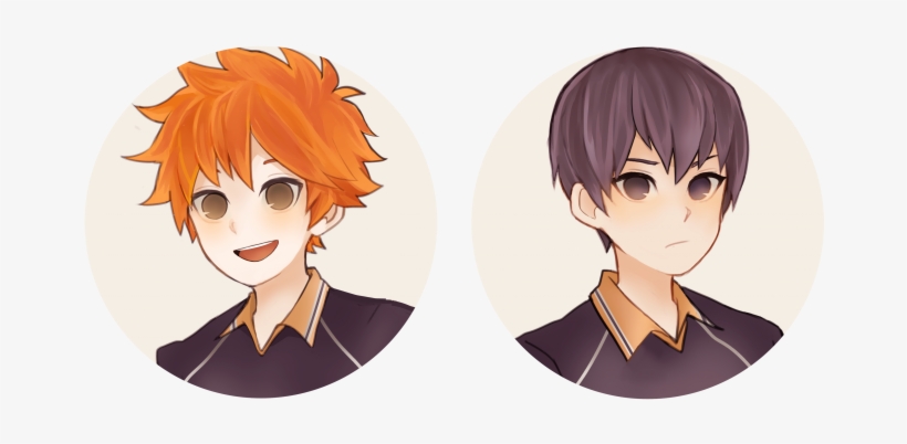 Наклейка Shouyou Hinata X Tobio Kageyama » Haikyuu - Haikyu!!, transparent png #6415016