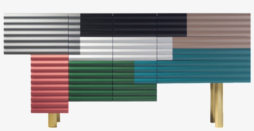 Creative Wave Drawing Board Png Element - Steel Corrugated Furniture, transparent png #6416317