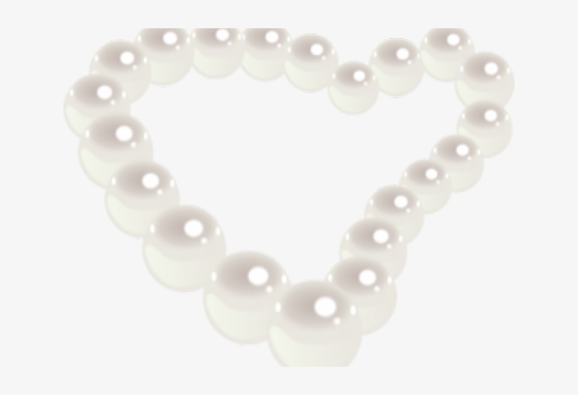 Necklace Clipart Heart Necklace - Pearl Clip Art, transparent png #6416405