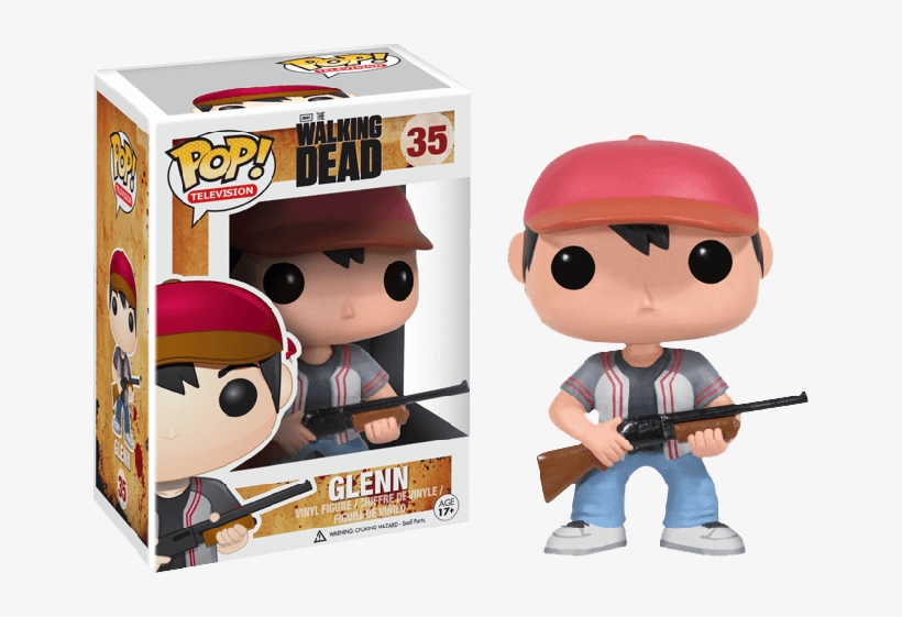 The Walking Dead - Figurine Pop The Walking Dead Glenn, transparent png #6416904