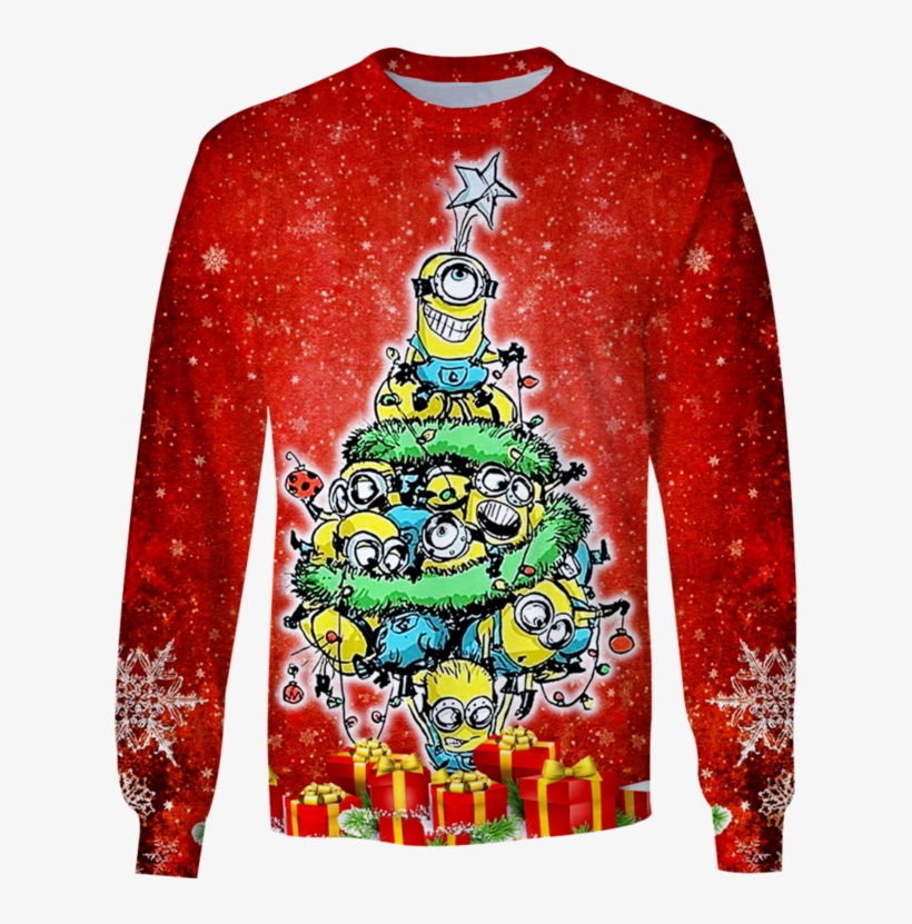 3d Minion Christmas Tshirt - Sweatshirt, transparent png #6417116