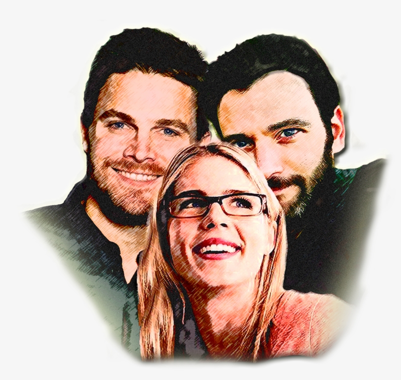 Smoaking Billionaires Felicity Smoak Tommy Merlyn Oliver - Friendship, transparent png #6417470
