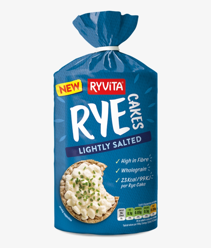 Lightly Salted Rye Cakes - Ryvita Rye Cakes Lightly Salted, transparent png #6417925