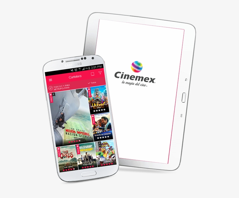 Con La Nueva Aplicación De Cinemex Podrás Comprar De - Smartphone, transparent png #6418133