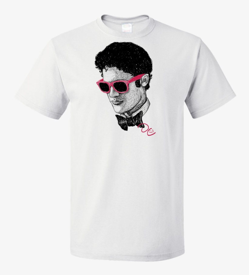 Standard White Darren Criss Sketch T-shirt - Love To Fart T Shirt, transparent png #6418134