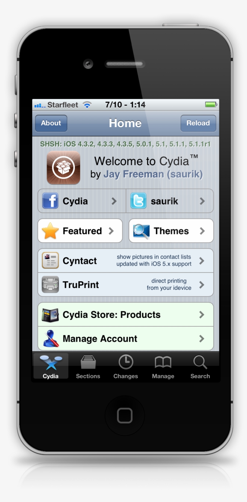 Cydia On The Iphone - Winterboard Ipod Touch, transparent png #6418572