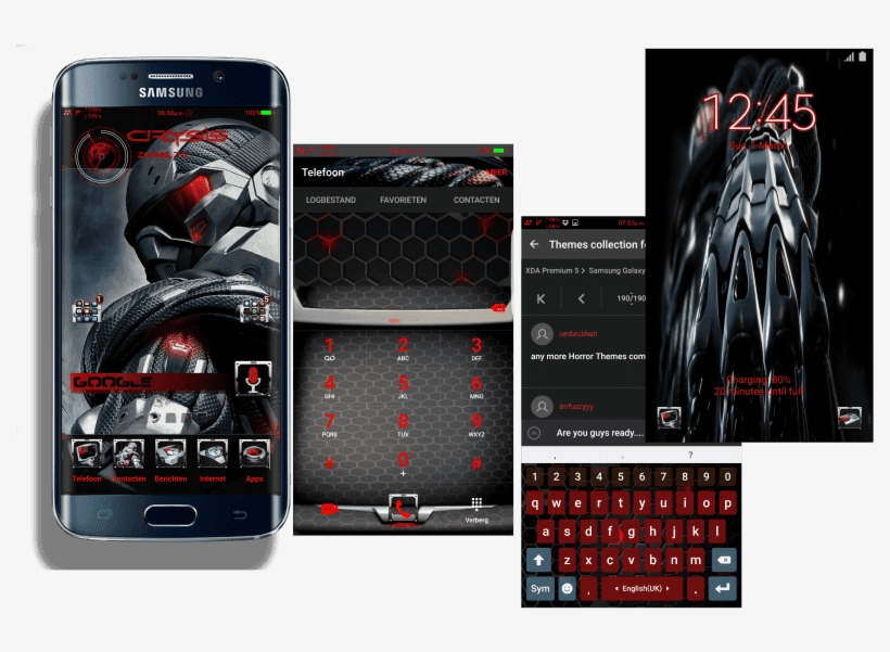 Collection Devices With Samsung S Edge Ironman - Motywy Samsung Galaxy S7, transparent png #6419283