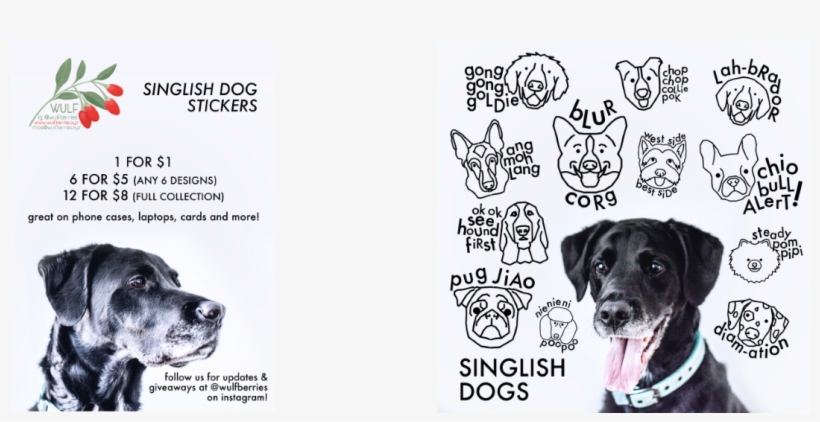Singlish Doggo Stickers - Companion Dog, transparent png #6419448