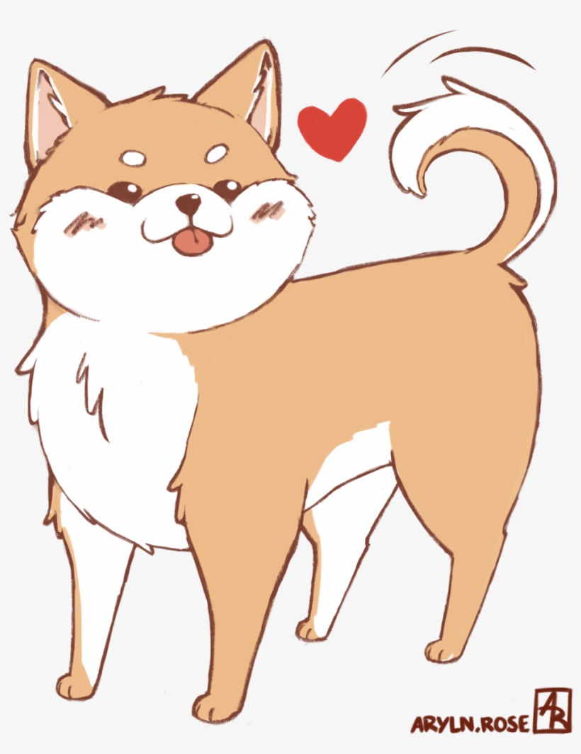 Aryln Shiba Sketch ♡ - Hokkaido, transparent png #6419946