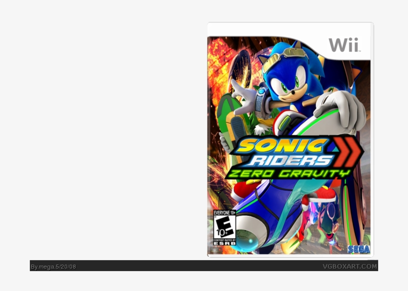 Sonic Riders Zero Gravity Box Art Cover - Sonic The Hedgehog, transparent png #6420274