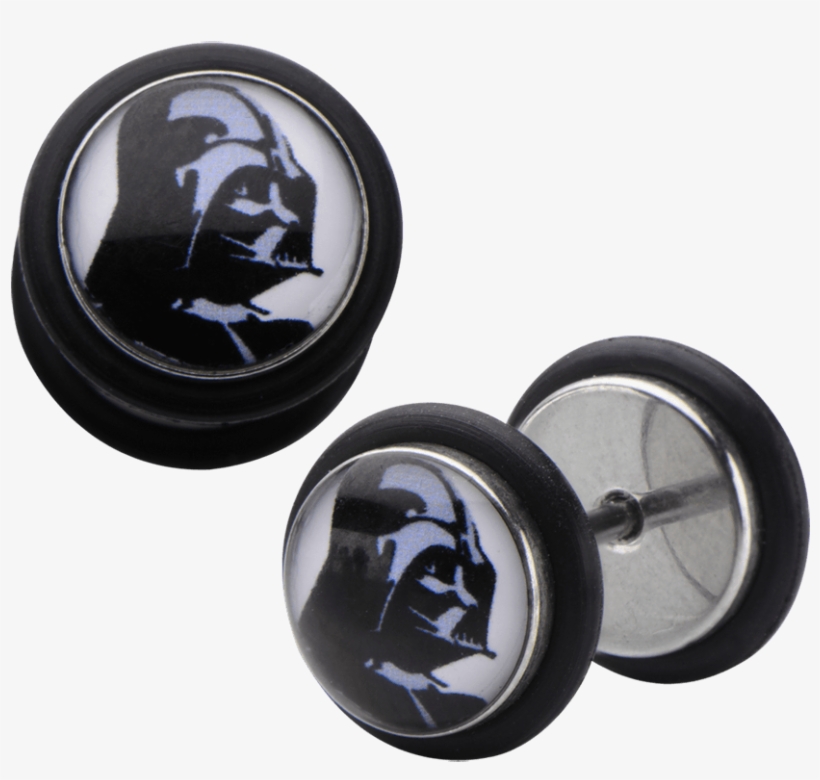 Star Wars Darth Vader Screw Back Earrings - "star Wars Darth Vader Screw Back Earrings", transparent png #6420998