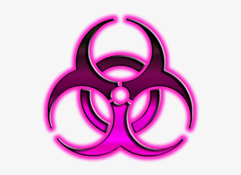 Macabreoperetta What I Dislike - Purple Biohazard Symbol Transparent, transparent png #6421215