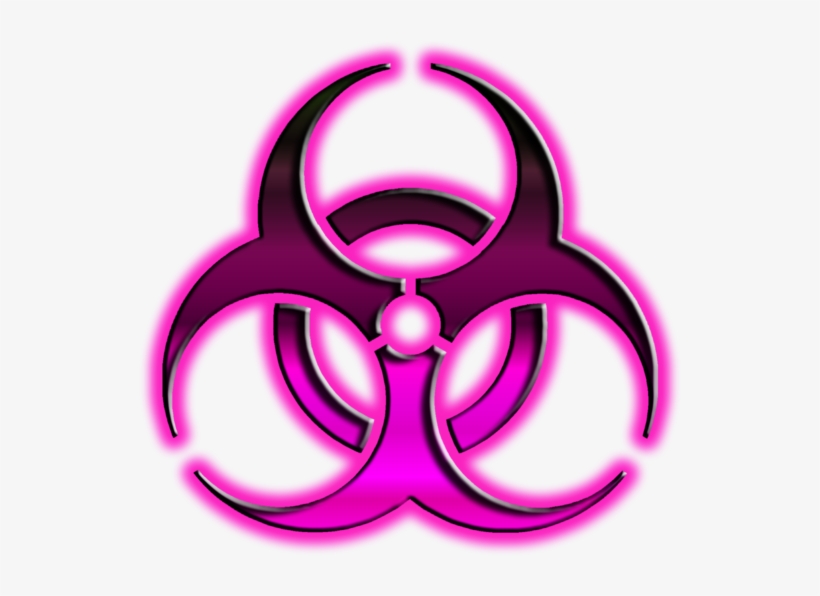 Macabreoperetta What I Dislike - Purple Biohazard Symbol Transparent, transparent png #6421215