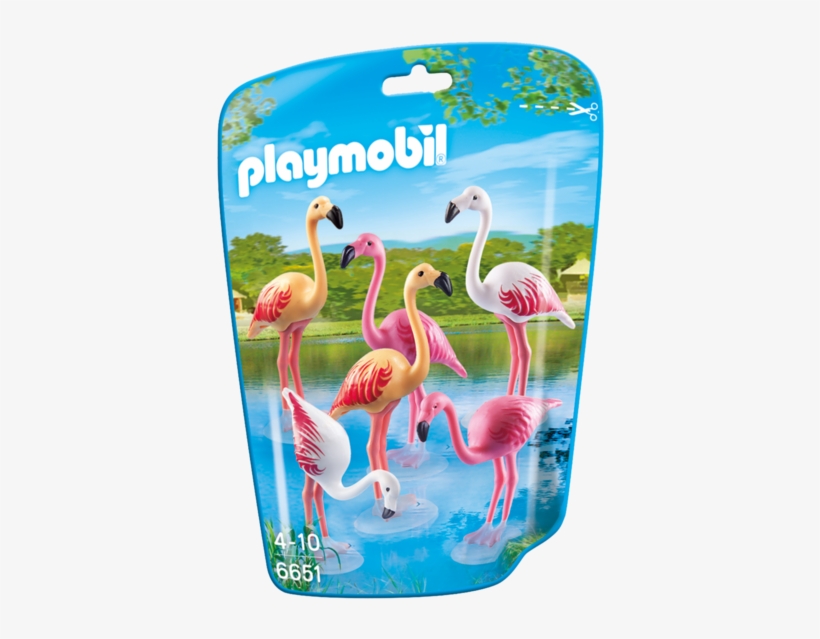 Flock Of Flamingos - Playmobil - Zoo Theme - Flock Of Flamingos, transparent png #6421656