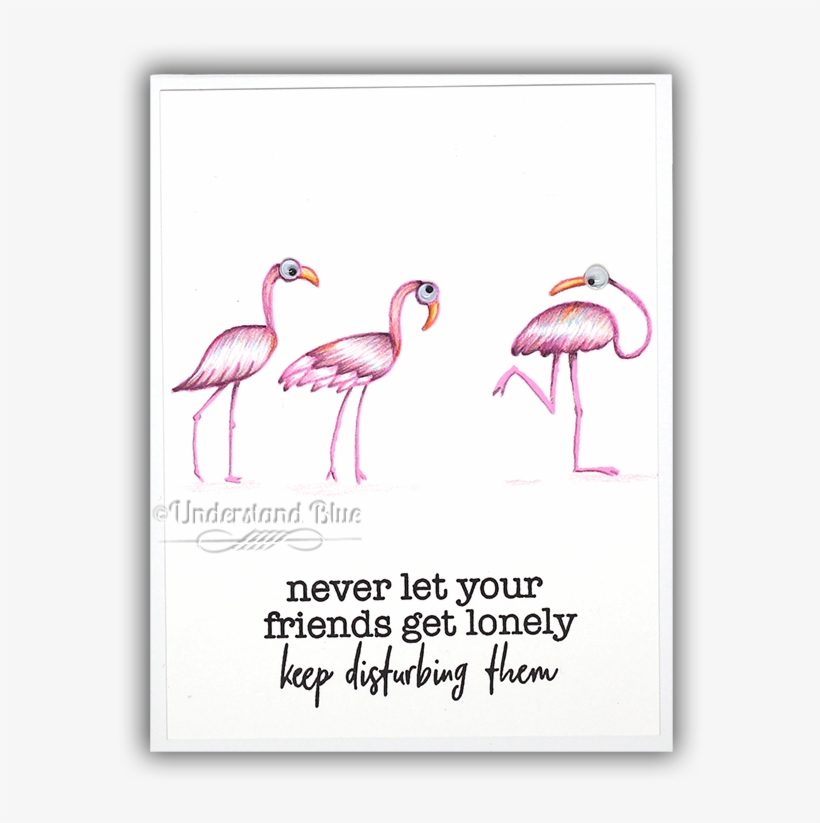 Picket Fence Studios Flamingo Card By Understand Blue - Sunday Brunch, transparent png #6421704