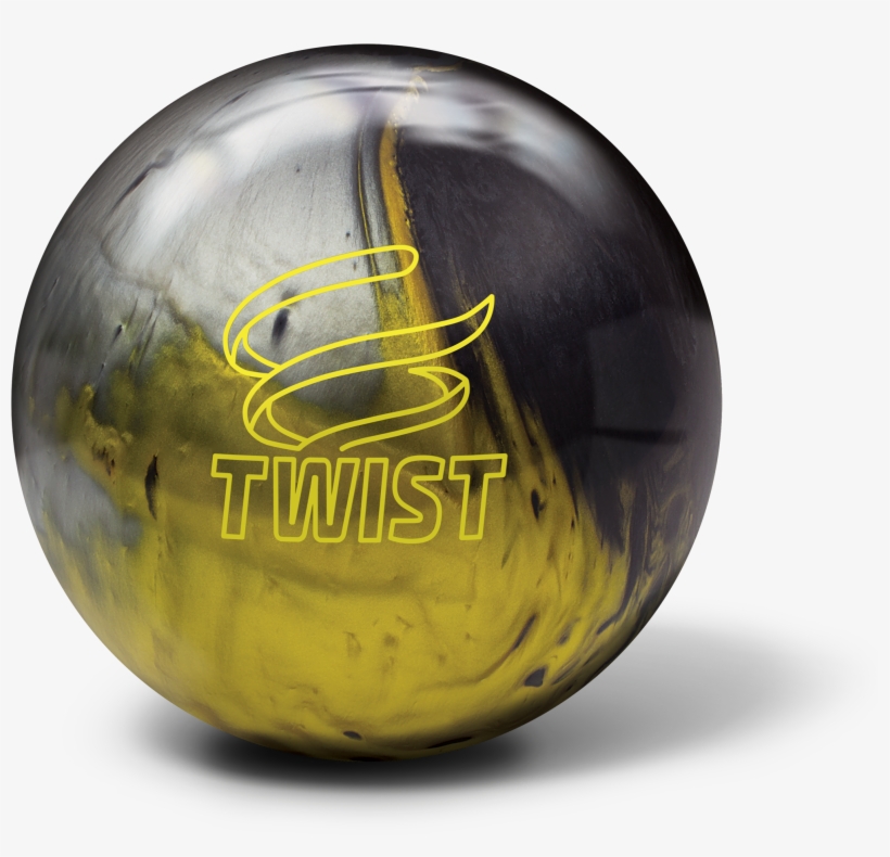 Brunswick Twist Black/gold/silver Bowling Ball - Brunswick Twist, transparent png #6422060