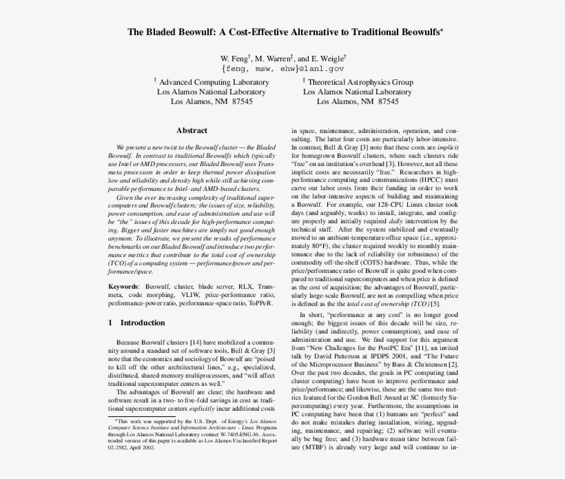 Feng Cluster2002 Beowulf - "seeking An American Art Of The Dance", transparent png #6423266
