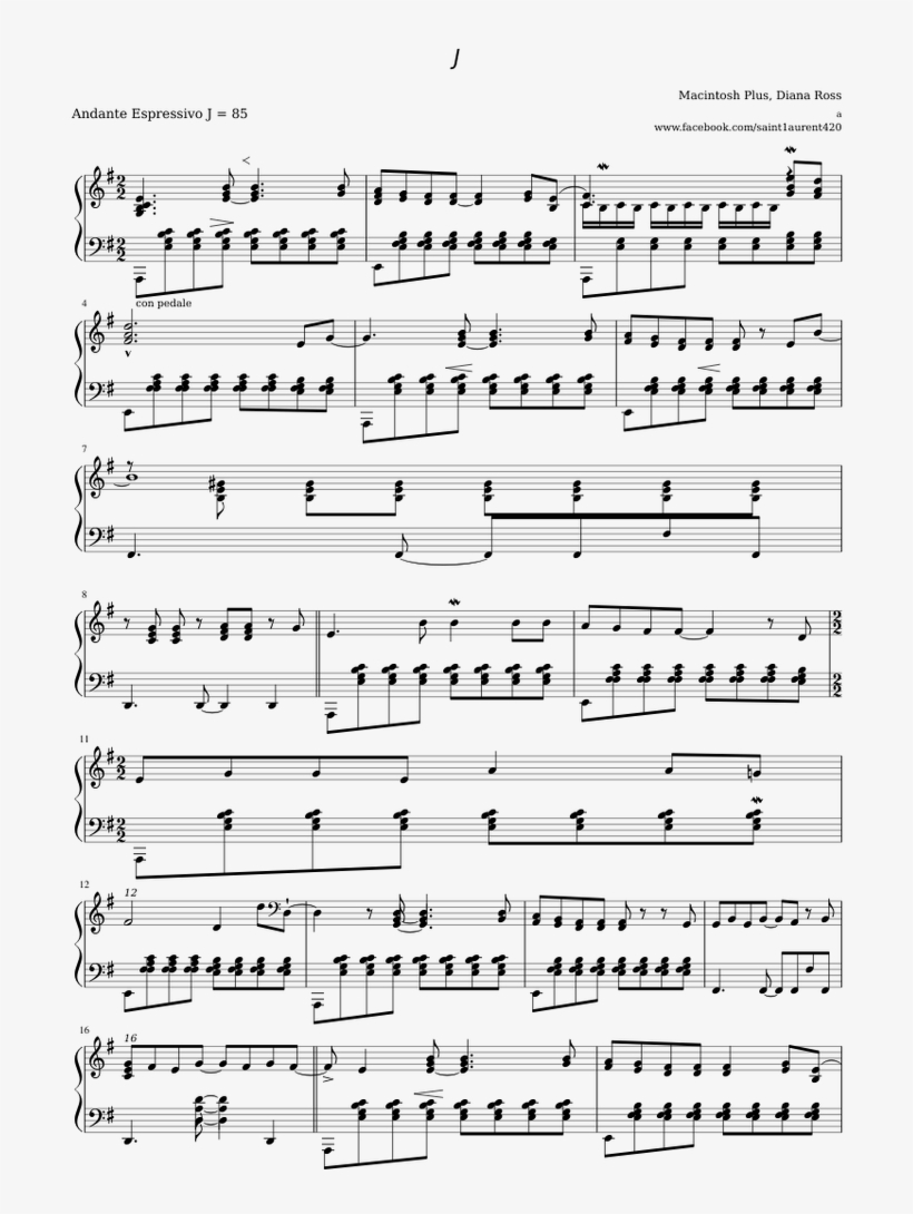 リサフランク420 / 現代のコンピュ Sheet Music For Piano Download - Beauty And The Beast Harp Sheet Music, transparent png #6424506