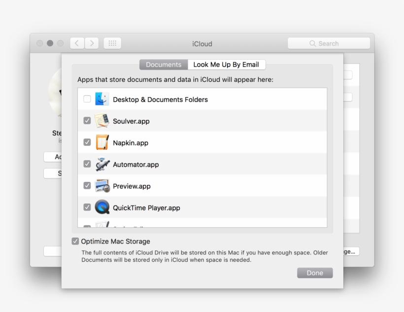 Icloud Storage Pane - Mac 10.11 6 Icloud, transparent png #6424956