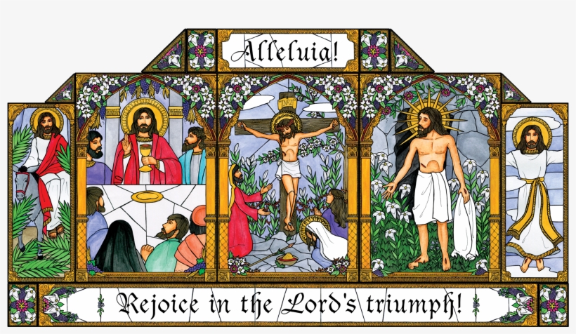 Easter Resurrection Stained Glass, transparent png #6425138