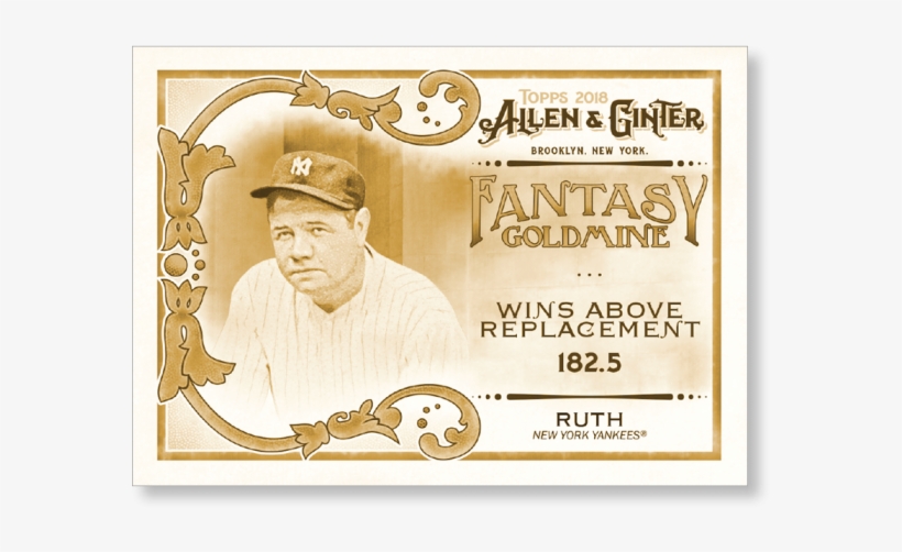 2018 Topps Allen & Ginter Babe Ruth Fantasy Goldmine - Allen & Ginter, transparent png #6425626