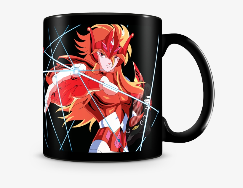 Mug Saint Seiya Asgard Mime Taza Negra, transparent png #6426089