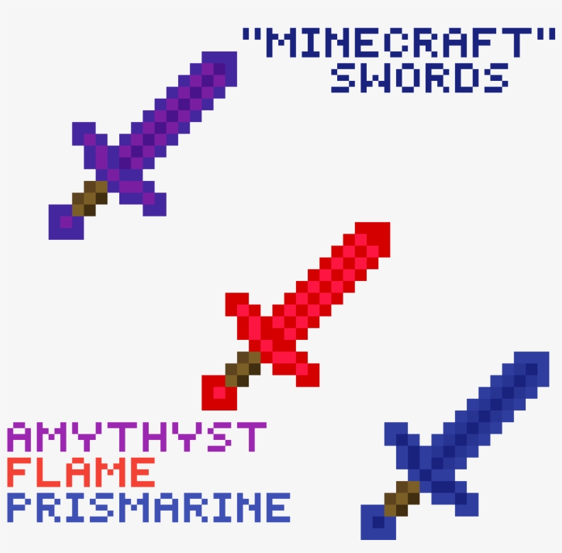My Take On Minecraft Swords - Minecraft, transparent png #6427045