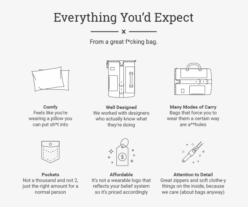 People Need Things When They Go Places - Nvända A Great F * Cking Bag, transparent png #6427584