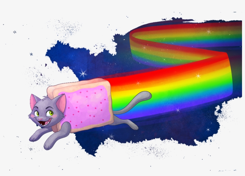 Nyan Cat Fan Art, transparent png #6427911