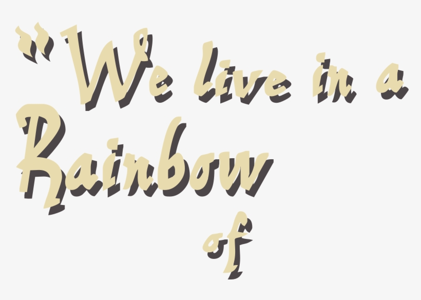 Cezanne's Rainbow - Calligraphy, transparent png #6428134