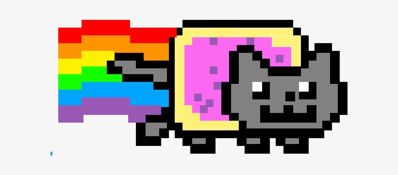 Pixilart Nyan Cat Anonymous Png Anonymous Nyan - Nyan Cat Png, transparent png #6428788