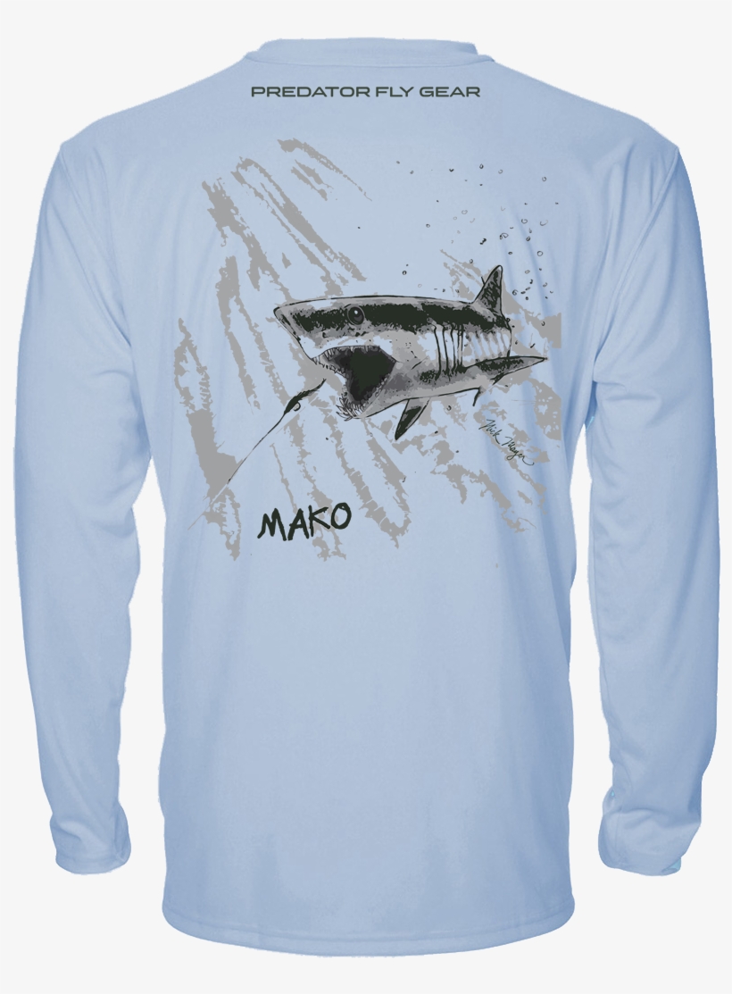 Mako Performance Shirt, Shortfin Mako Shark - Shirt, transparent png #6429048