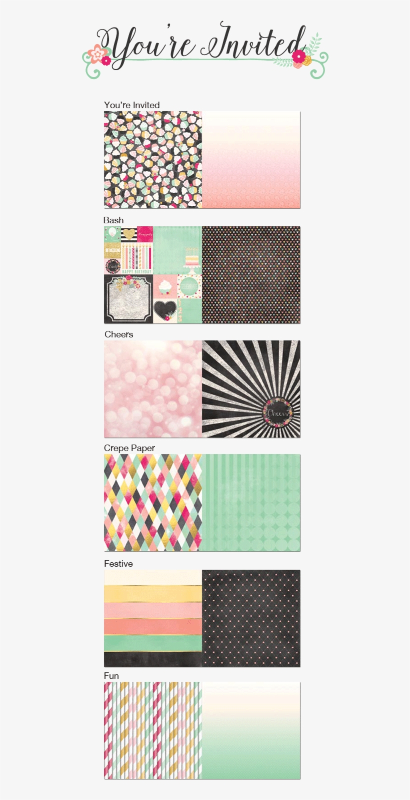 Today We Have Our Fabulous Collection, You're Invited - Bo Bunny You're Invited Double-sided Cardstock 12"x12"-you're, transparent png #6429201