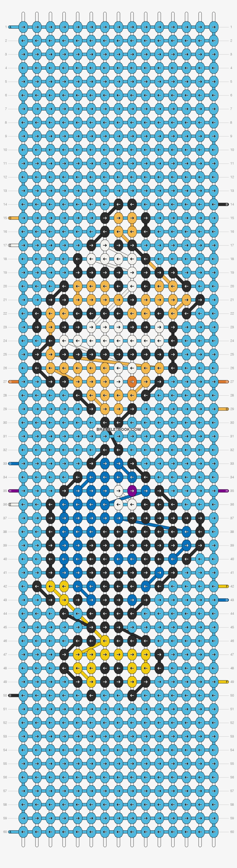 Finding Nemo Friendship Bracelet Pattern Number - Fancy Friendship Bracelet Pattern, transparent png #6429255