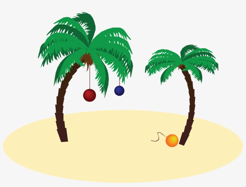 Palm Tree Christmas Png - Christmas In July Clipart, transparent png #6429484