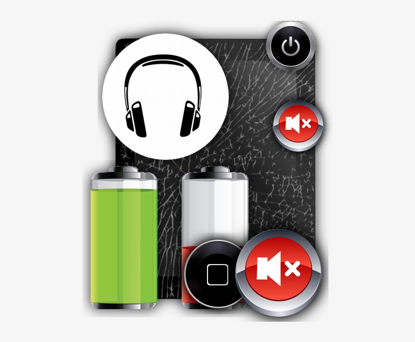 Cracked - Mobile Phone, transparent png #6430099