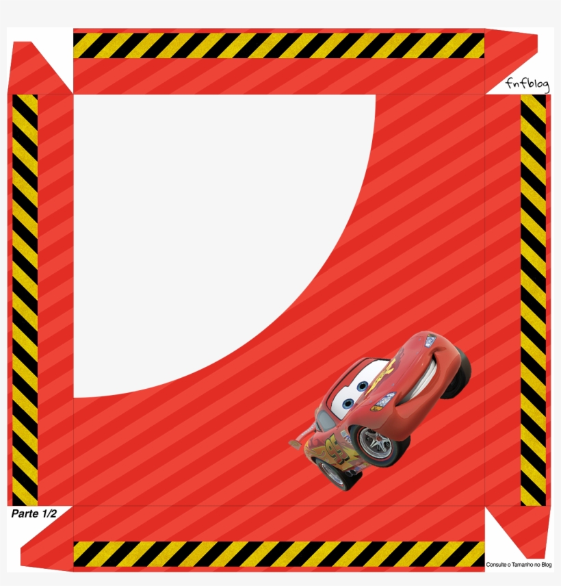 Caixa De Bombom Tampa Carros Disney, transparent png #6430337
