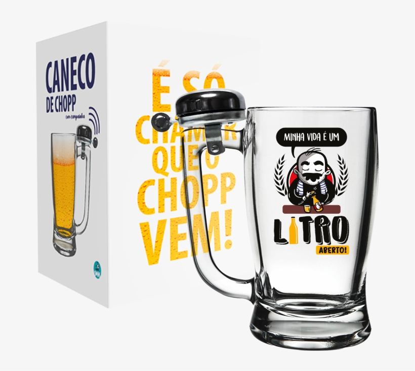 Caneco De Chopp Com Campainha 340ml Cx - Caneca Taberna - Só Vou - Brasfoot, transparent png #6430585
